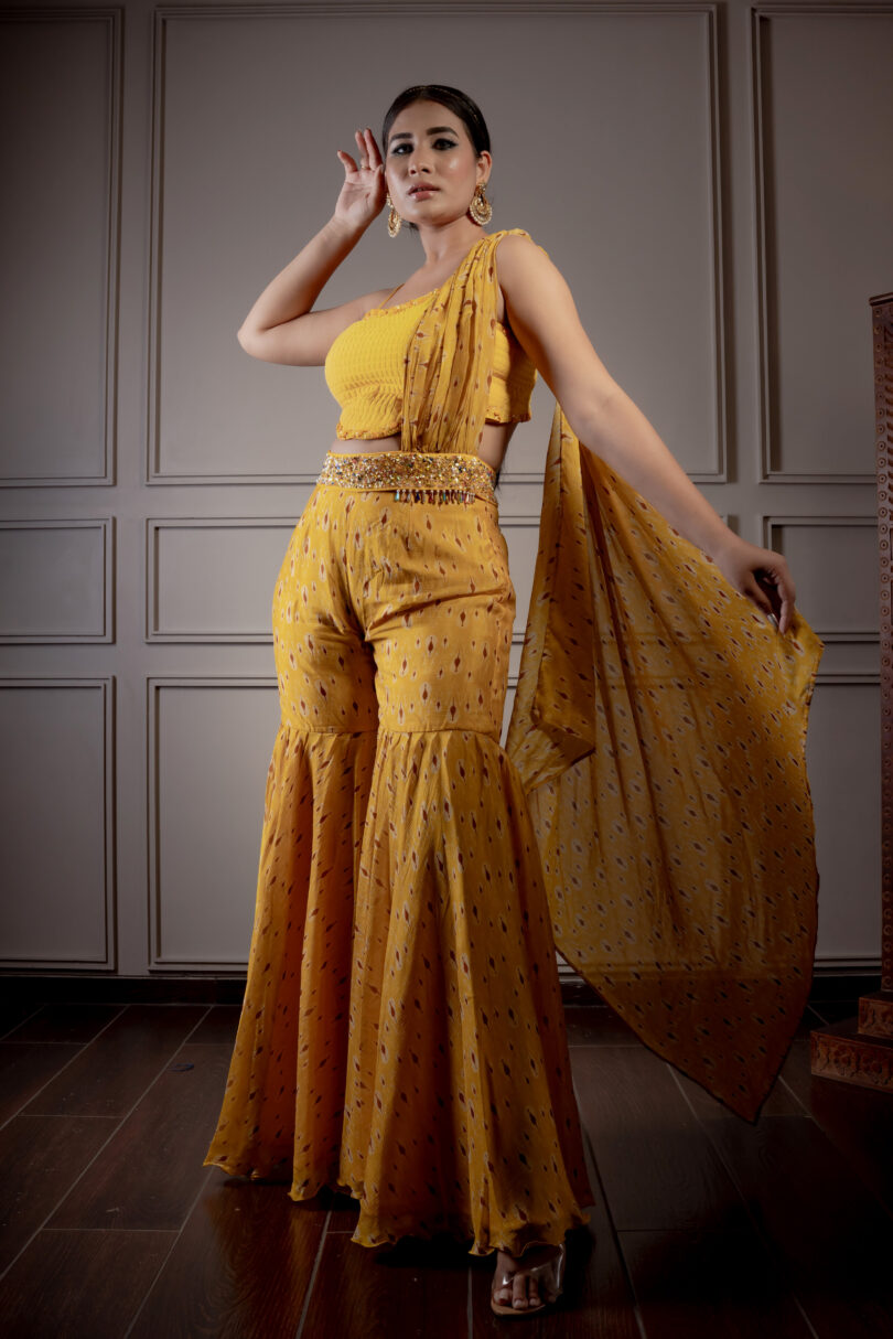Gharara with bustier