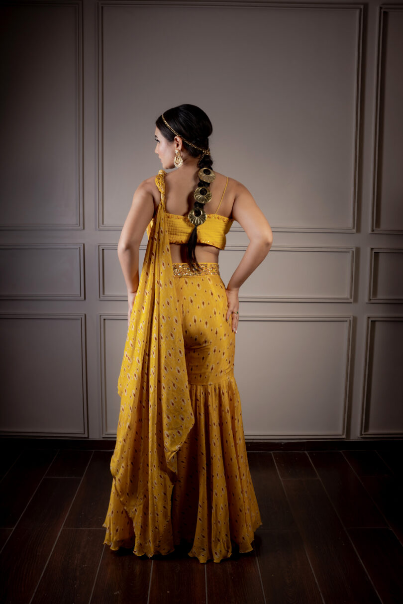 Gharara with bustier - Image 2