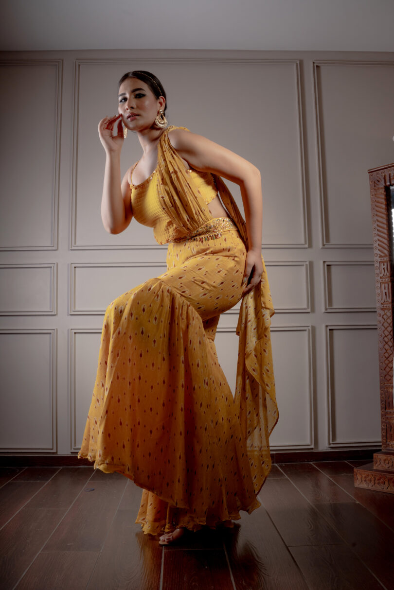 Gharara with bustier - Image 5