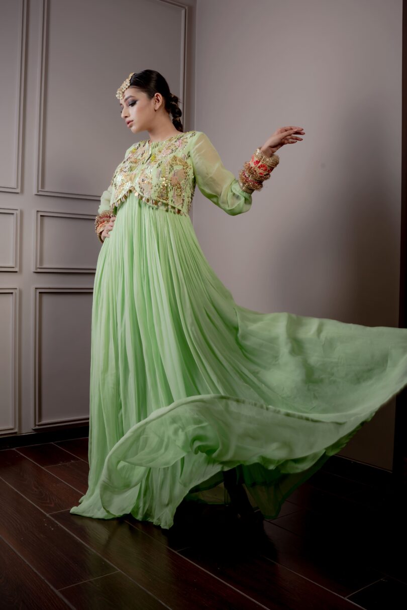 Green Long Dress - Image 2