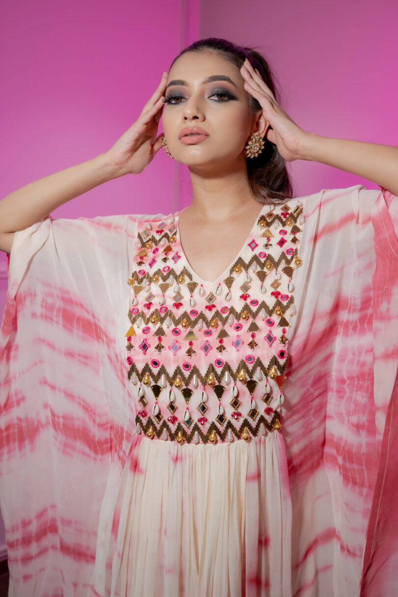 Tie and dye kaftan set - Image 4