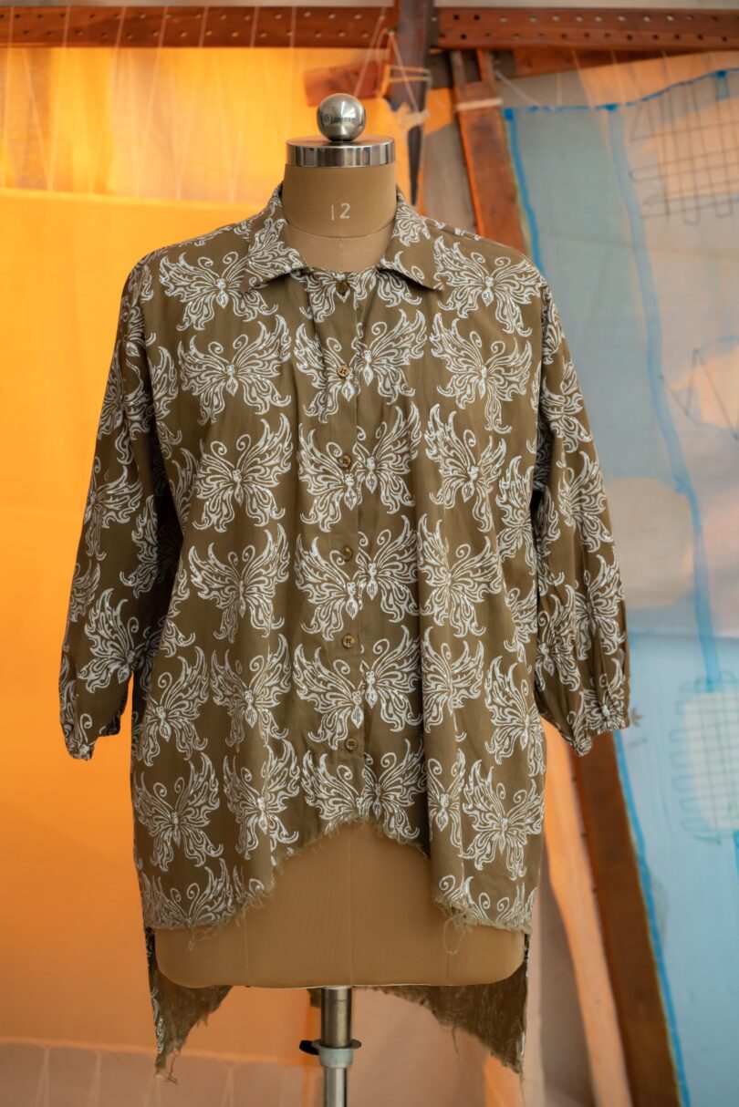 Block Print Brown Shirt
