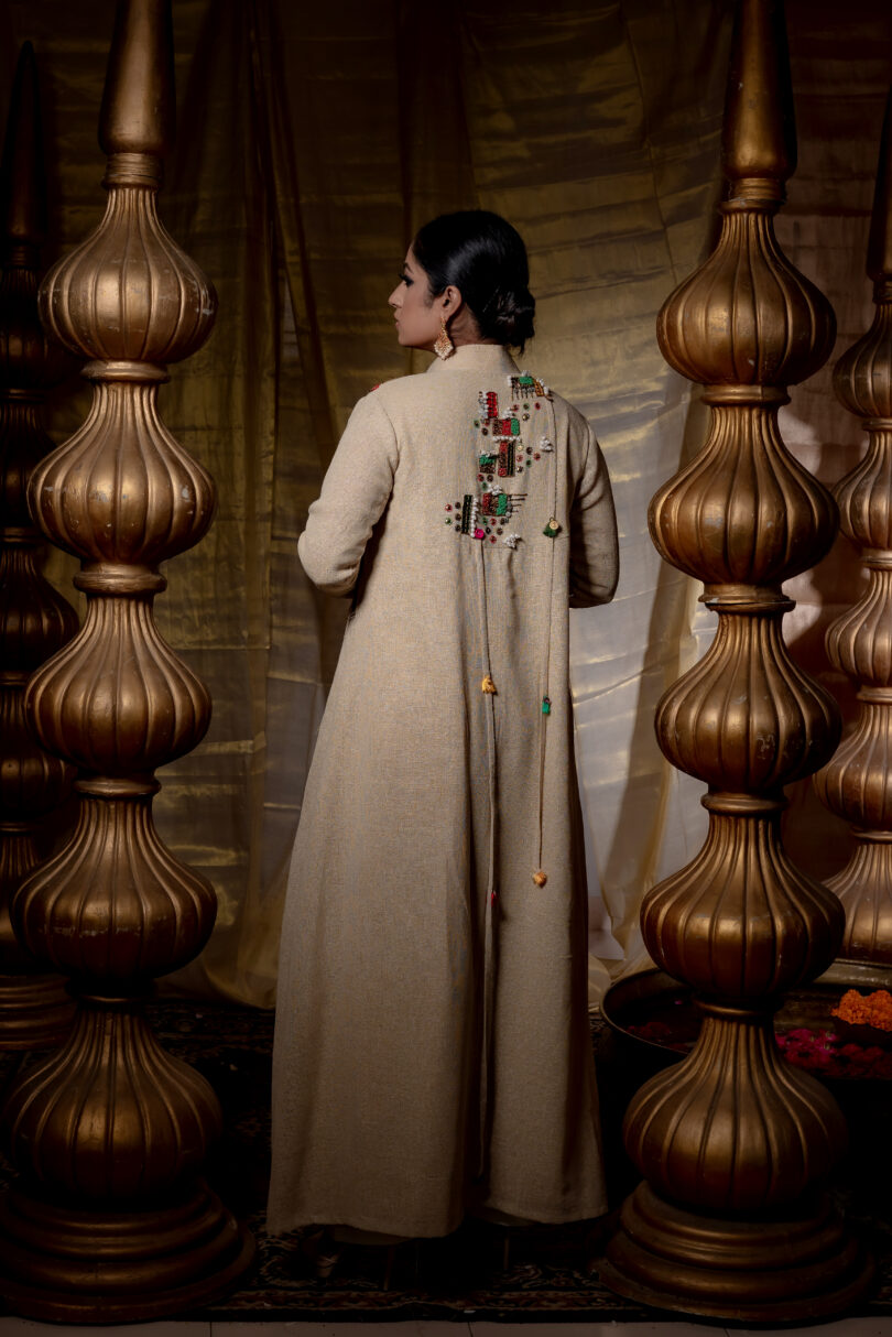 Long dress with handwork jacket - Image 4