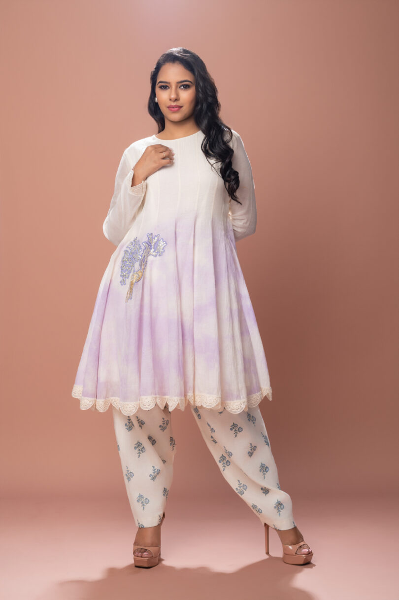 Tye and Dye Kurta Set