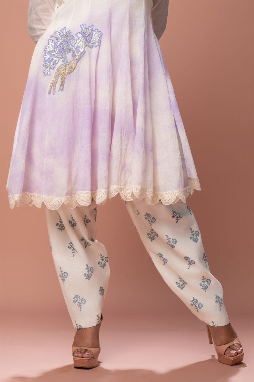 Tye and Dye Kurta Set - Image 3